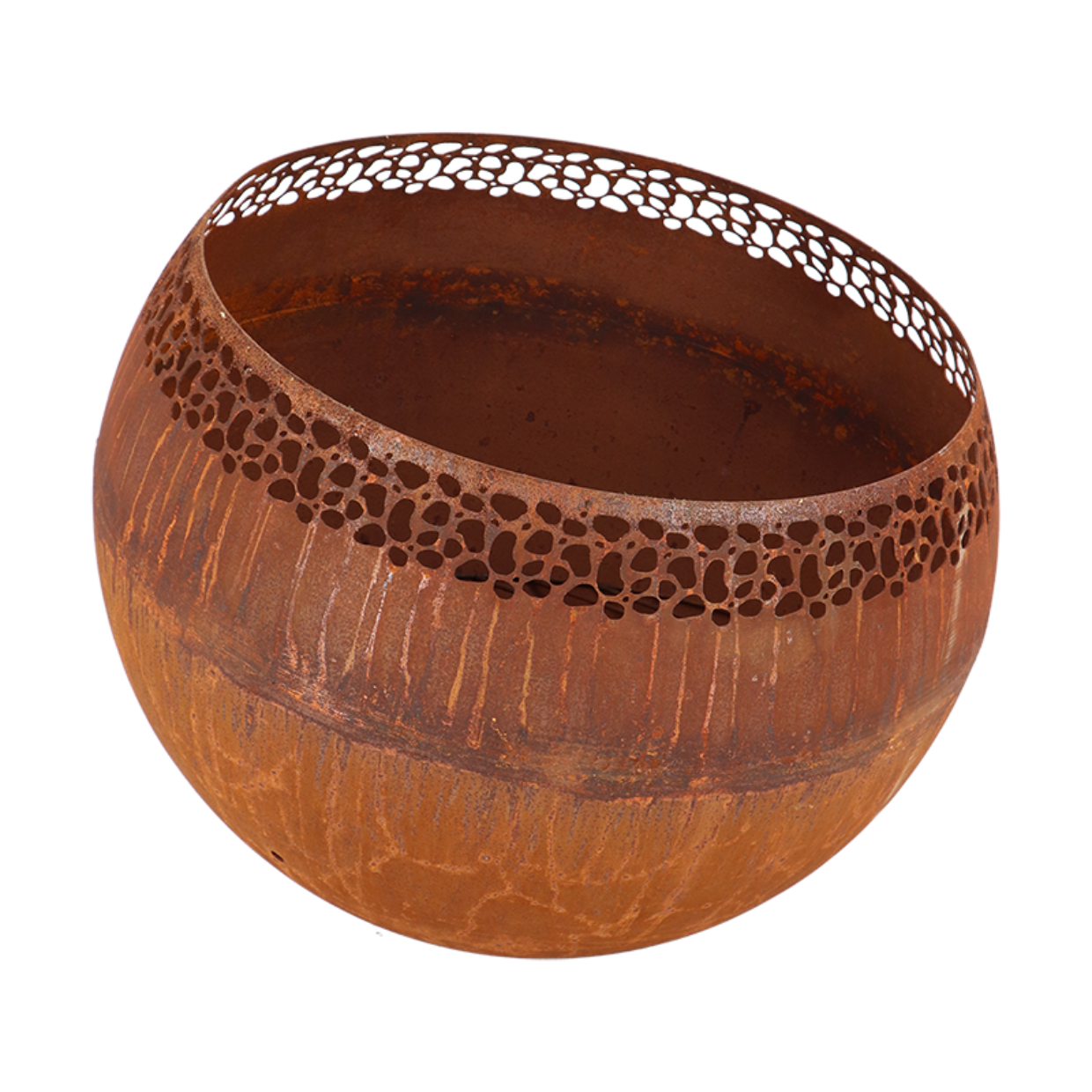 Esschert Design Vuurbal Laser Cut Roest Stippen