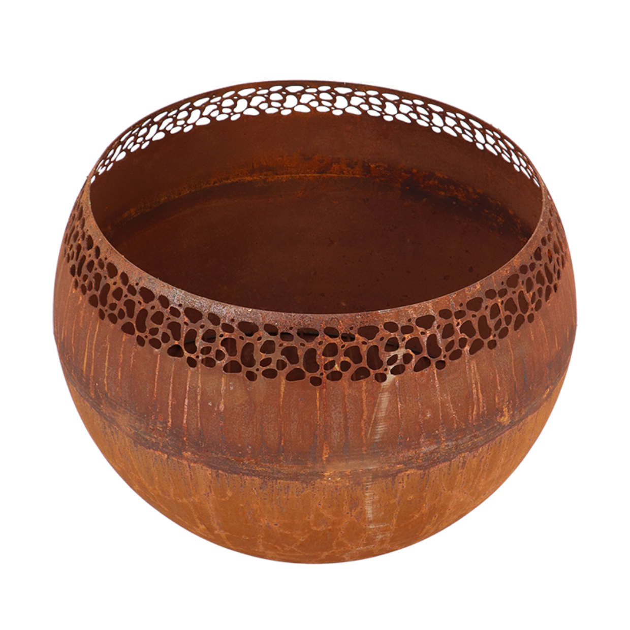 Esschert Design Vuurbal Laser Cut Roest Stippen