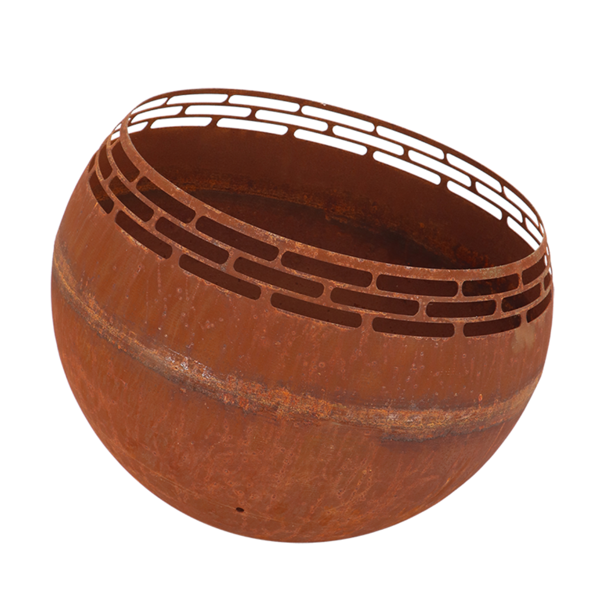 Esschert Design Vuurbal Laser Cut Roest Strepen