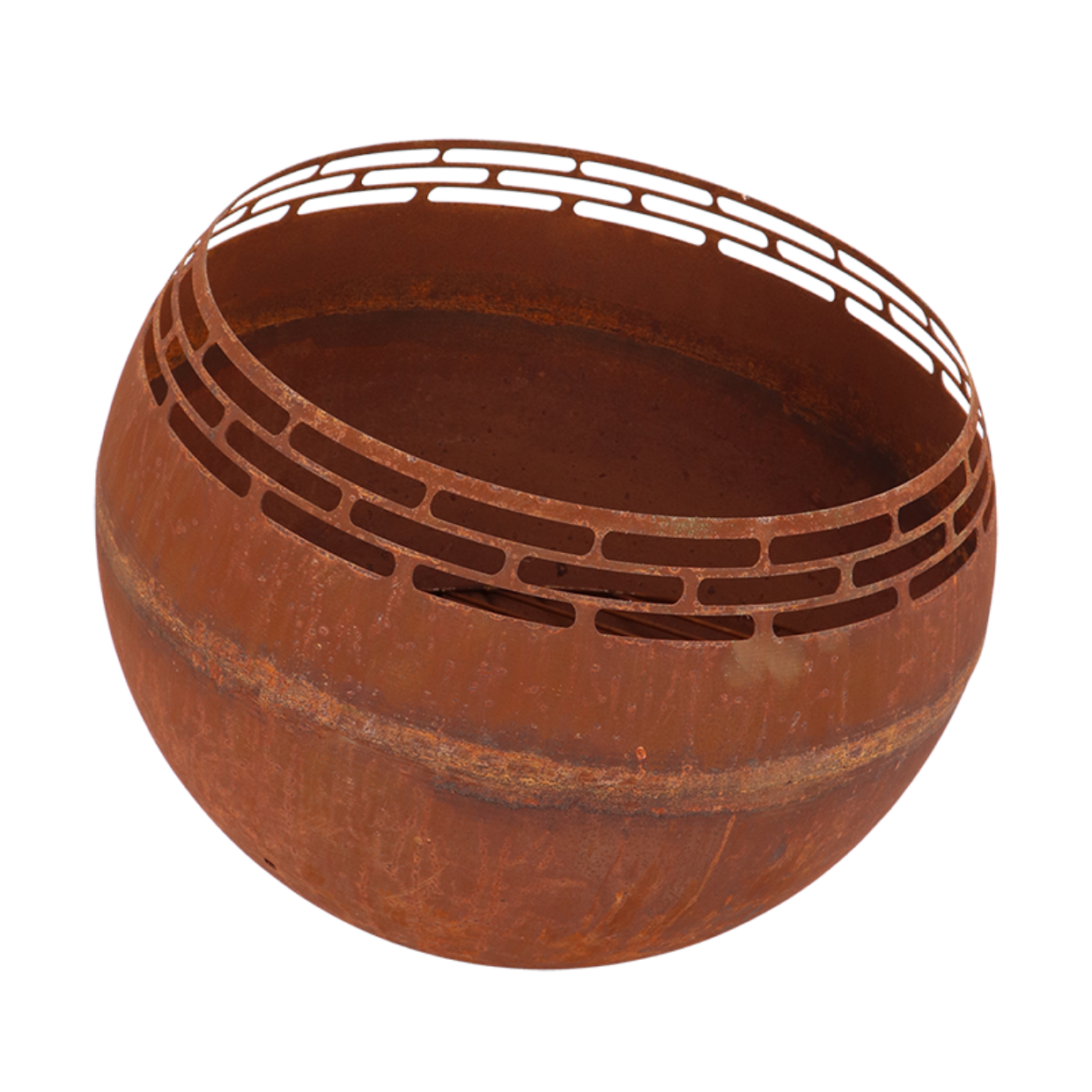 Esschert Design Vuurbal Laser Cut Roest Strepen