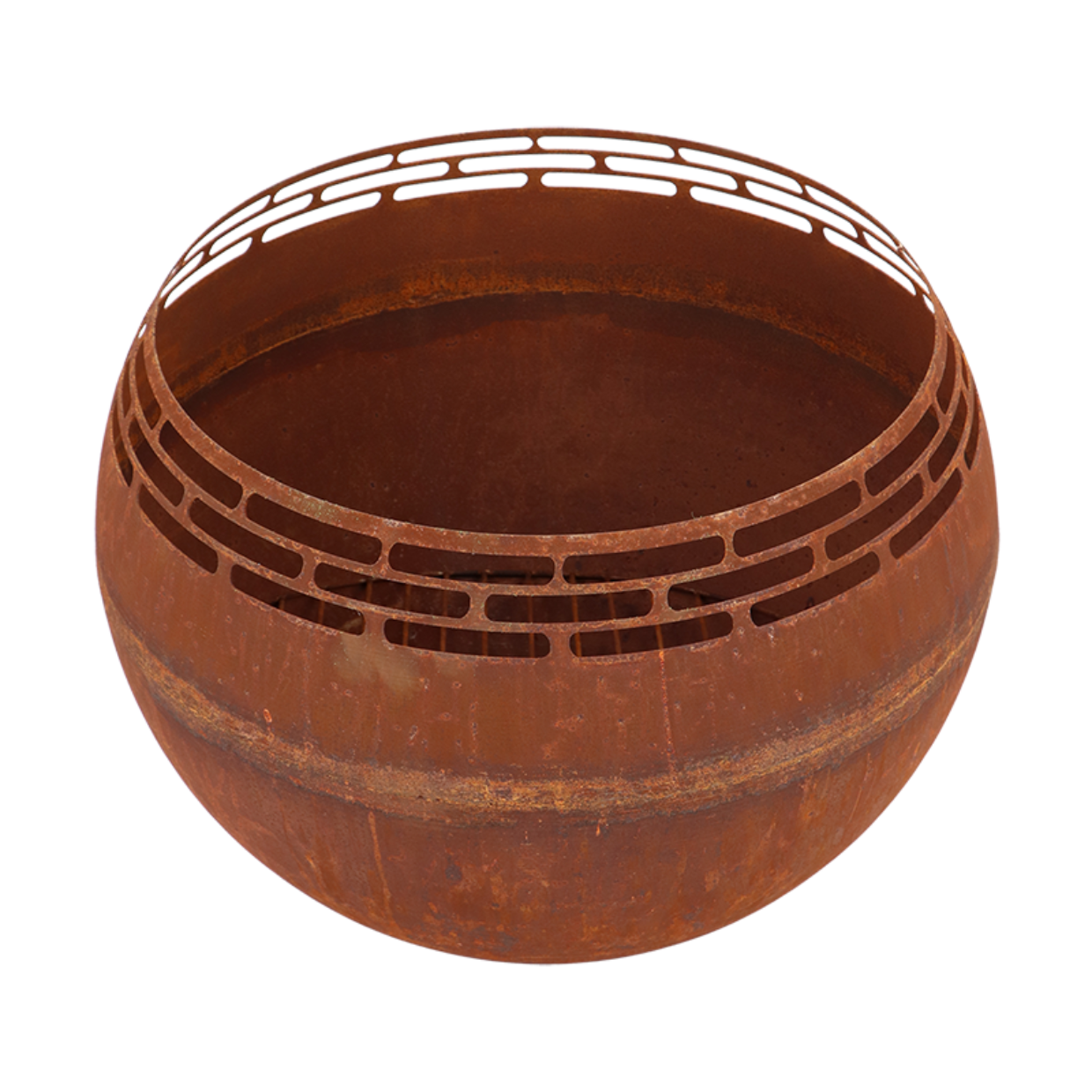 Esschert Design Vuurbal Laser Cut Roest Strepen