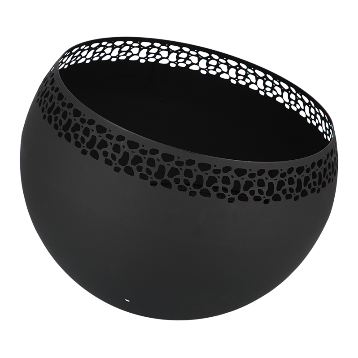 Esschert Design Vuurbal Laser Cut Zwart Stippen