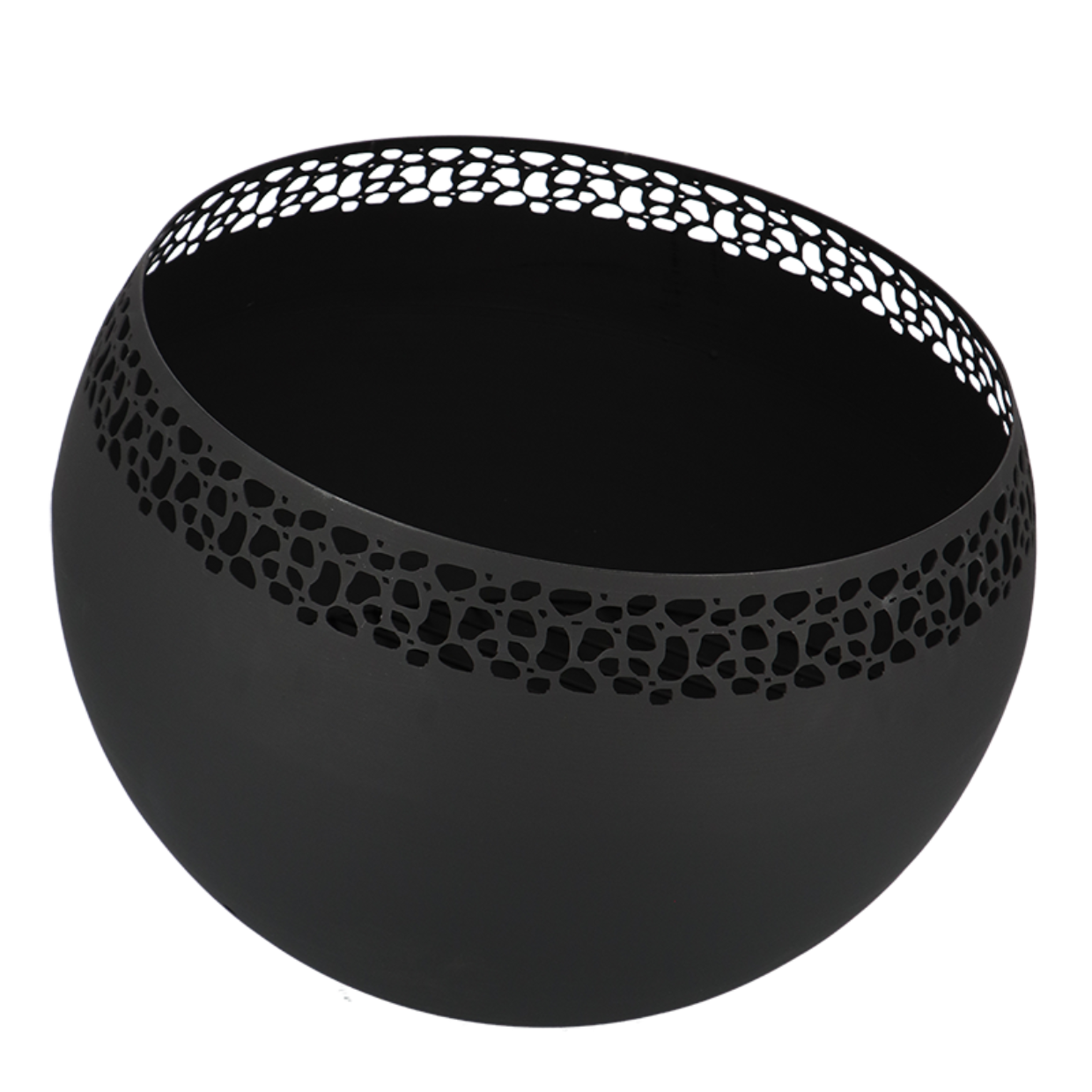Esschert Design Vuurbal Laser Cut Zwart Stippen