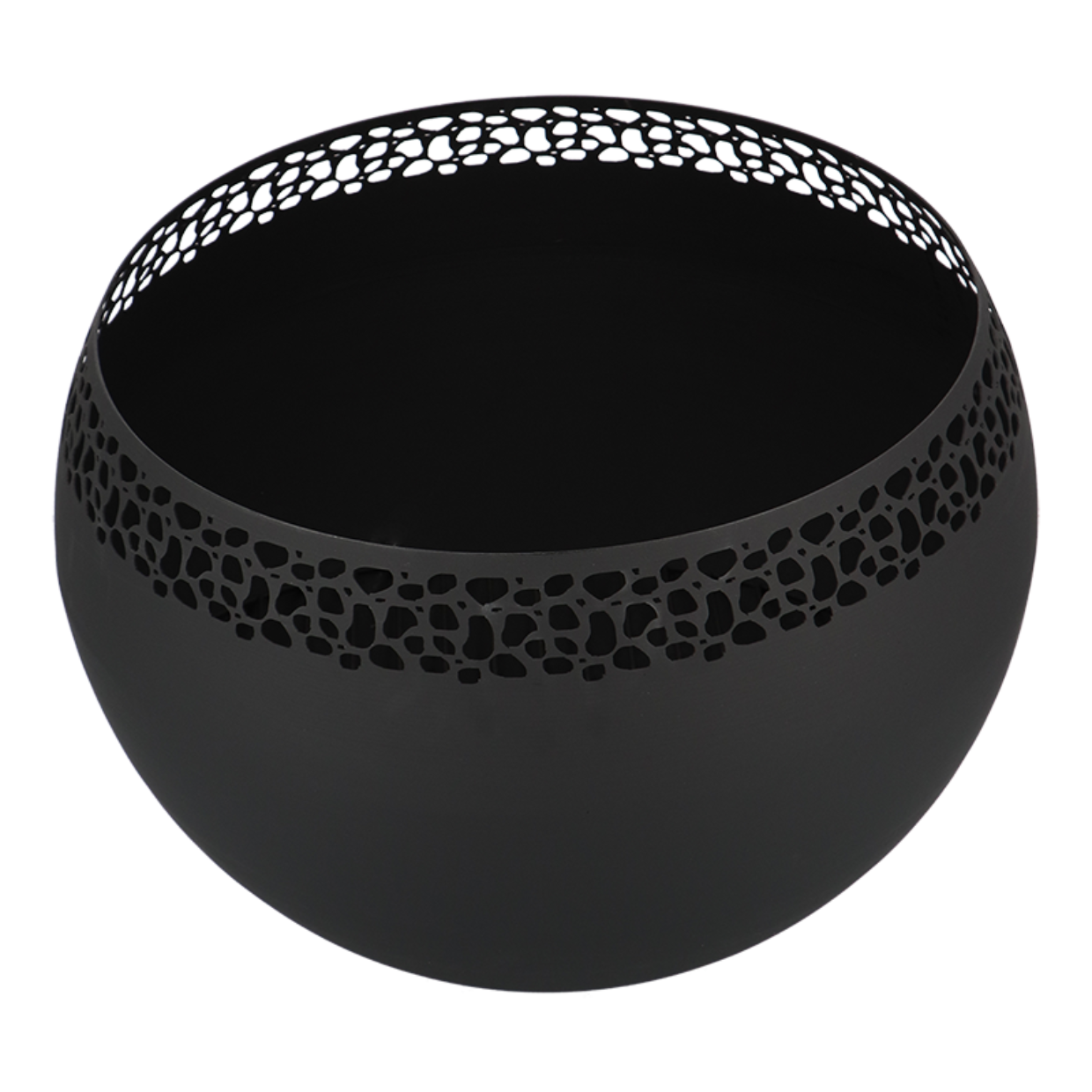 Esschert Design Vuurbal Laser Cut Zwart Stippen