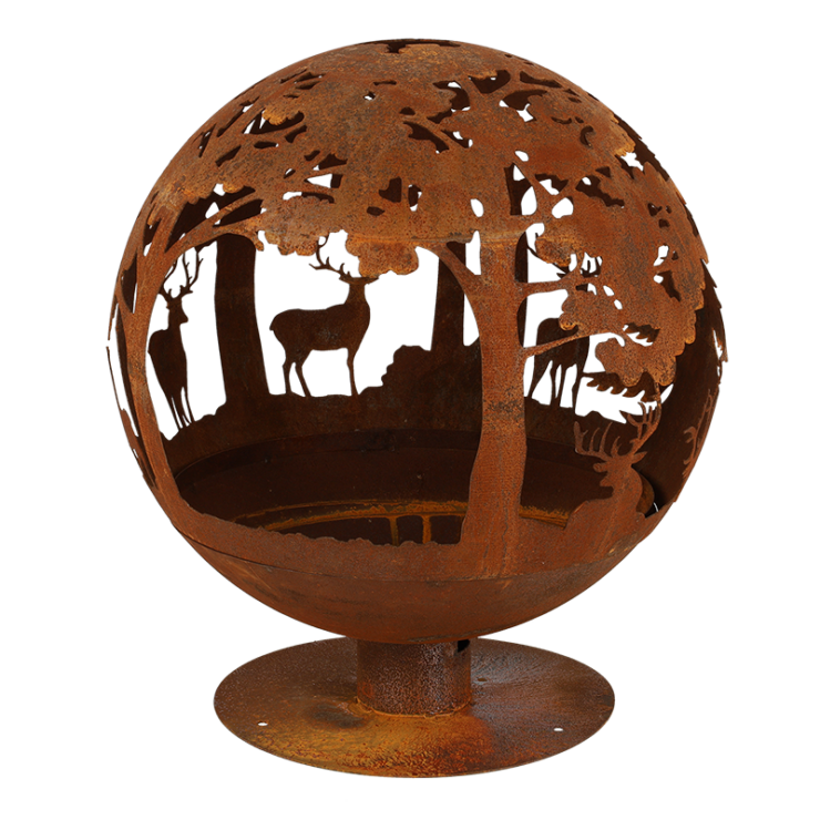 Esschert Design Vuurbal Lasercut Roest