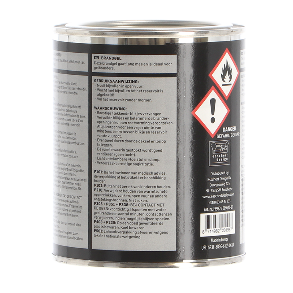 Esschert Design Vuurgel In Blik