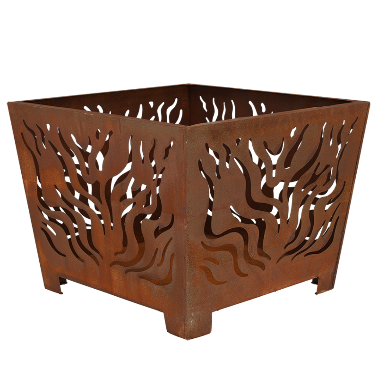 Esschert Design Vuurkorf Vierkant Roest M