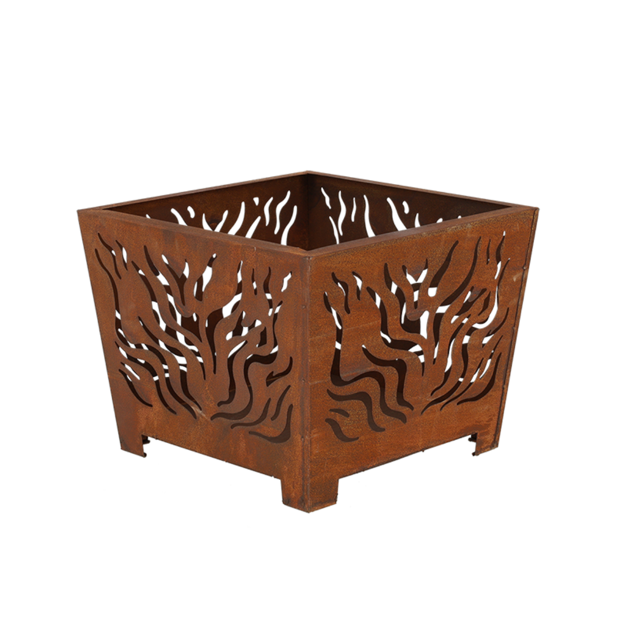 Esschert Design Vuurkorf Vierkant Roest S