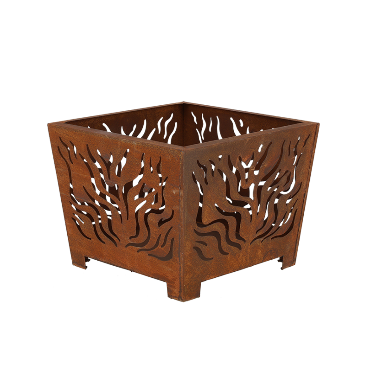 Esschert Design Vuurkorf Vierkant Roest S