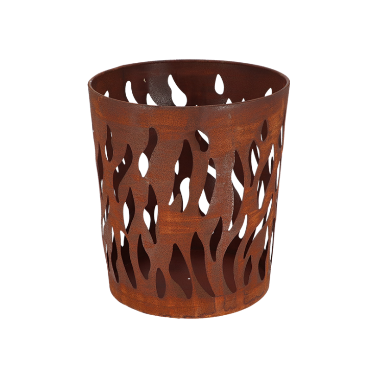 esschert design Vuurkorf Zweedse fakkel roest