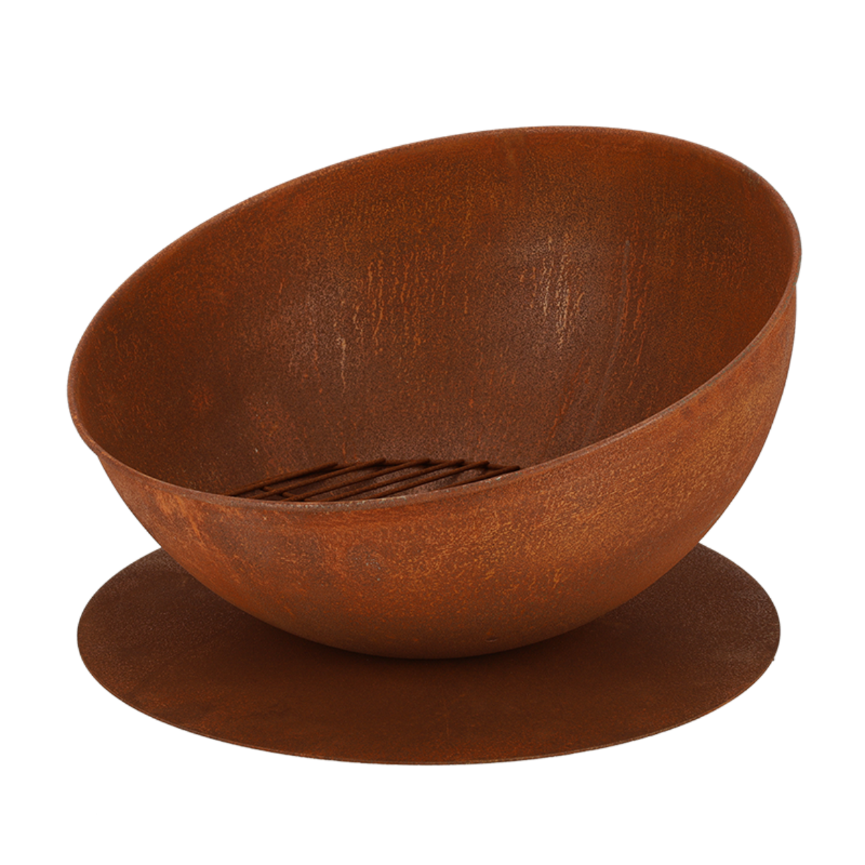 Esschert Design Vuurschaal Schuin Op Schijf Roest