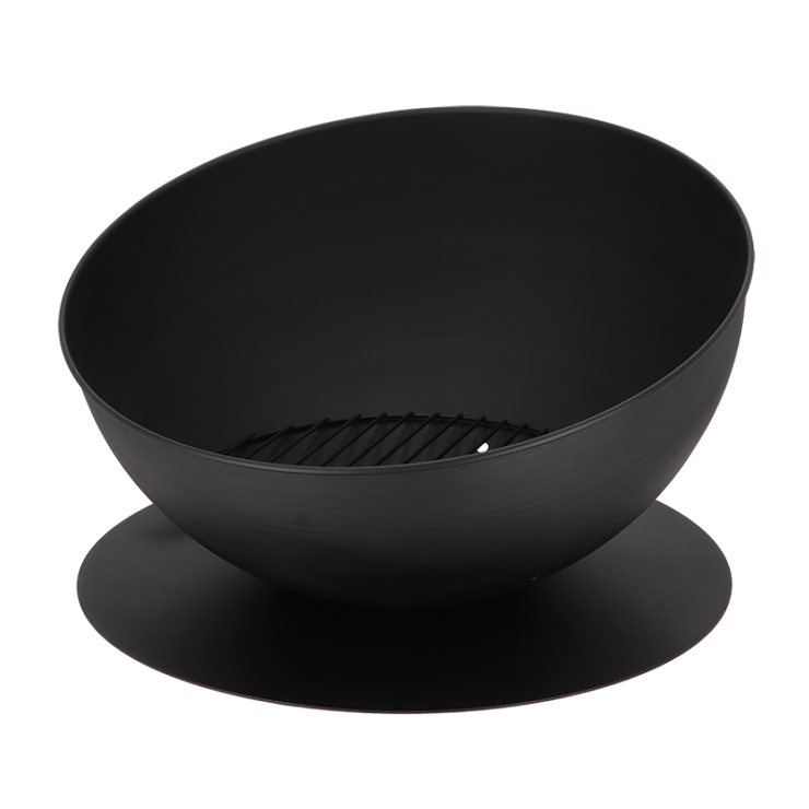 Esschert Design Vuurschaal Schuin Op Schijf Zwart