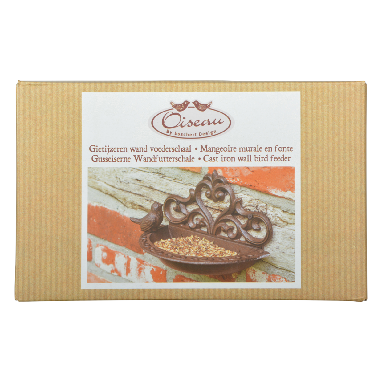 Esschert Design Wand Voederschaal Vogel In Giftbox