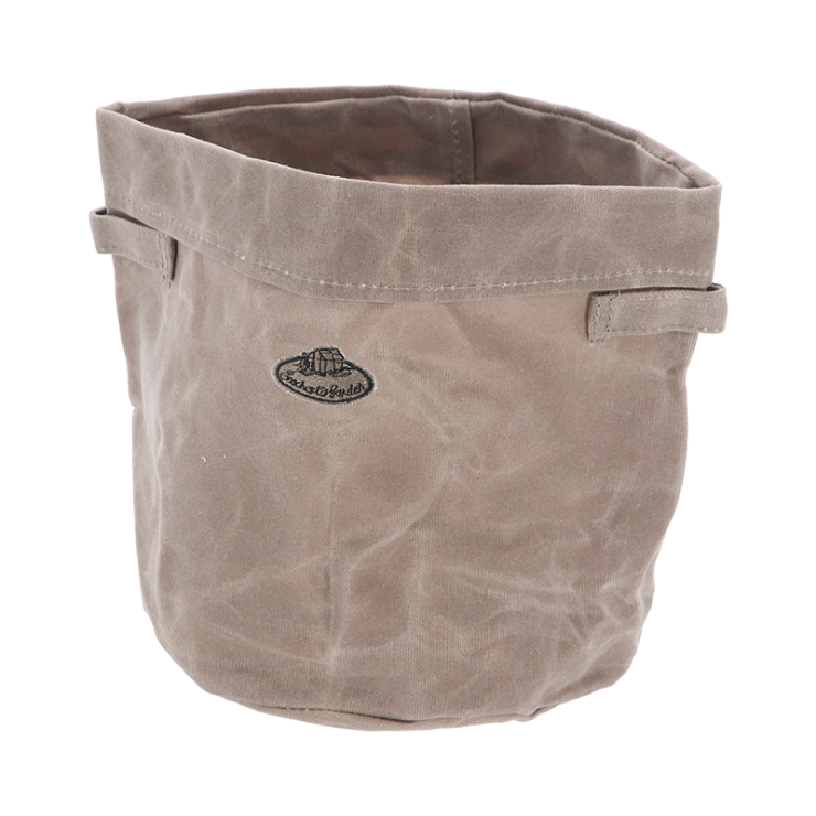 esschert design Waxed canvas opbergmand M