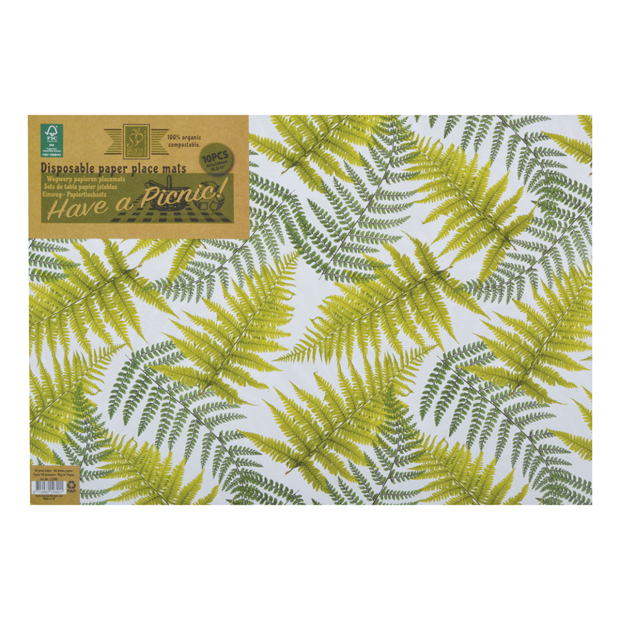 Esschert Design Wegwerp Papieren Placemats Set/10