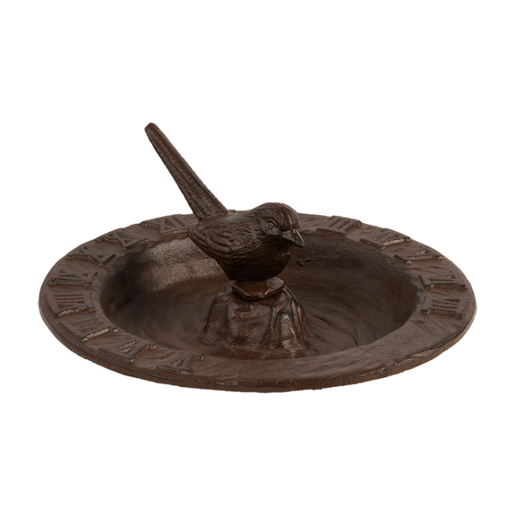 esschert design Zonnewijzer en vogelbad