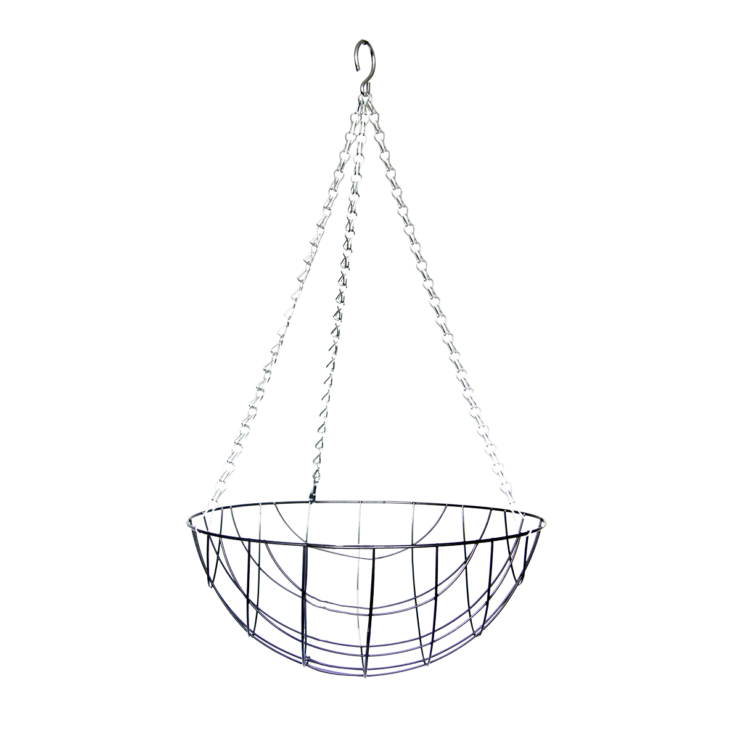esschert design Zwart metalen hanging basket L