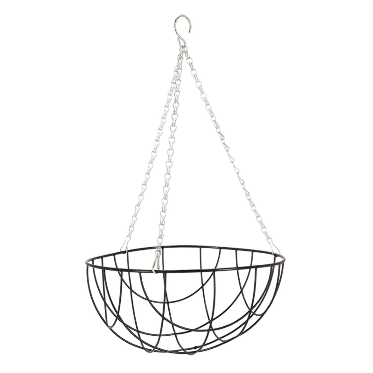 Esschert Design Zwart Metalen Hanging Basket M