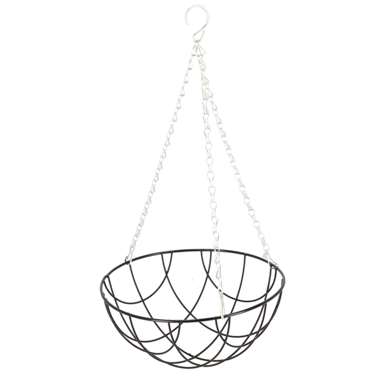 Esschert Design Zwart Metalen Hanging Basket S