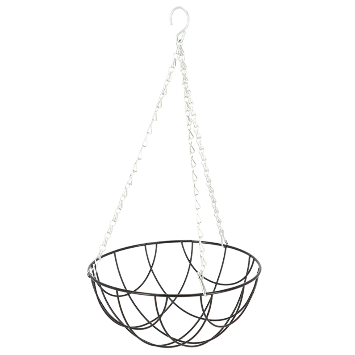 Esschert Design Zwart Metalen Hanging Basket S