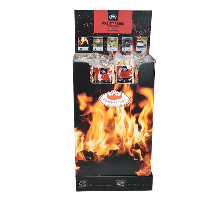 esschert design Europallet 1/4 Display Aanmaakwokkels | 48 stuks