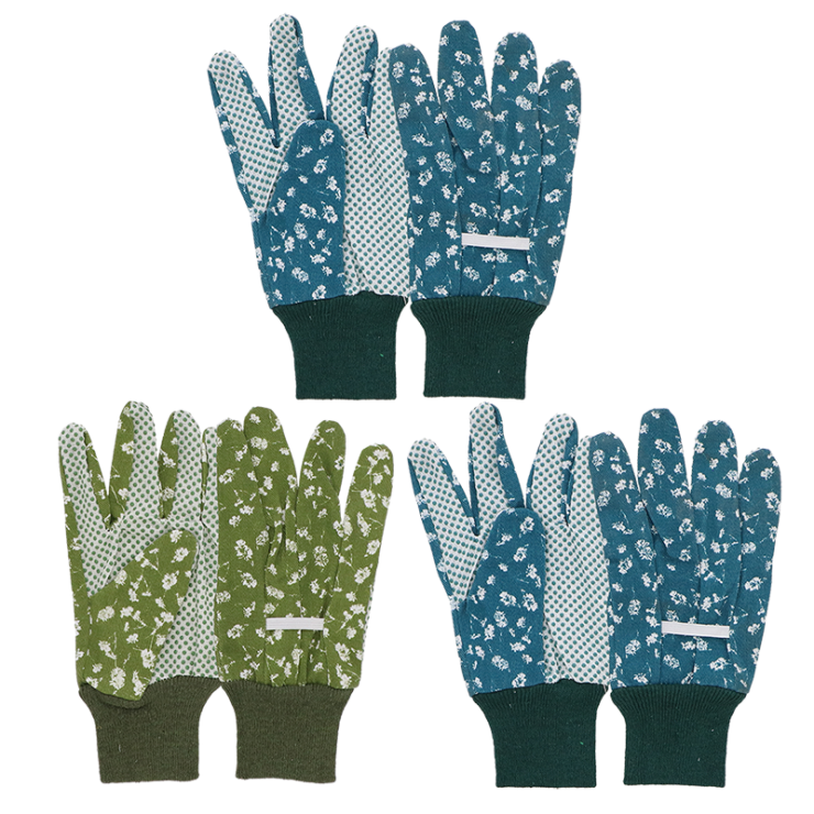 esschert design Katoenen tuinhandschoen 3 pack maat M