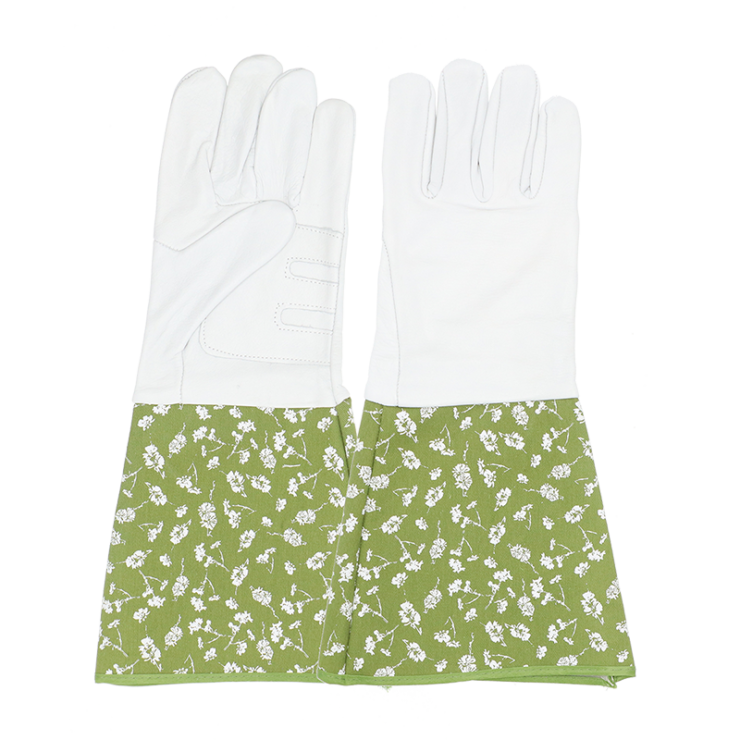 esschert design Leren tuinhandschoenen met manchet M