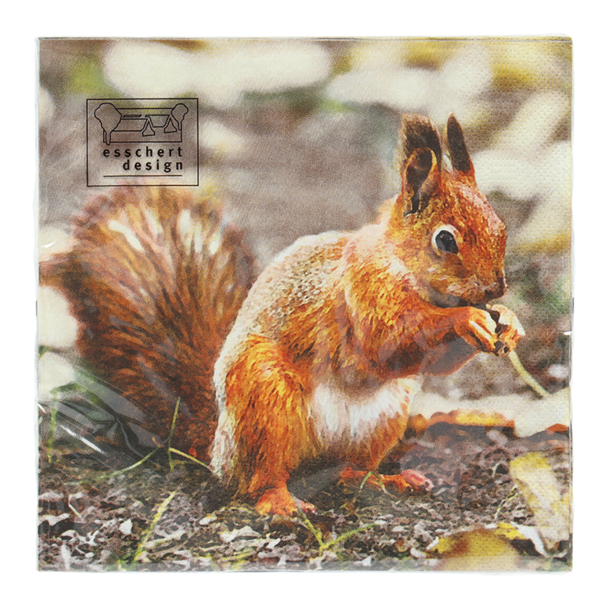 Esschert Design Papier Servetten Roodborst/eekhoorn