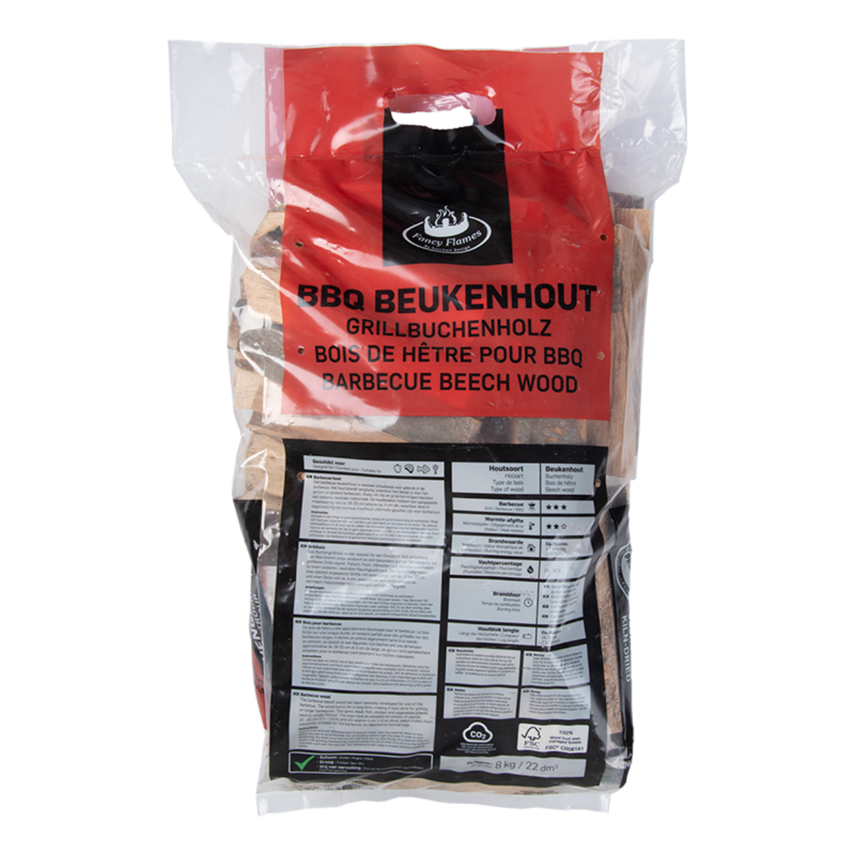 Esschert Design Premium Ovengedroogd BBQ Beukenhout