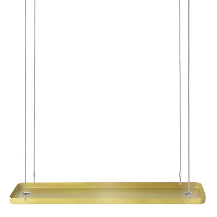 esschert design Rechthoekig gouden plantenplateau L