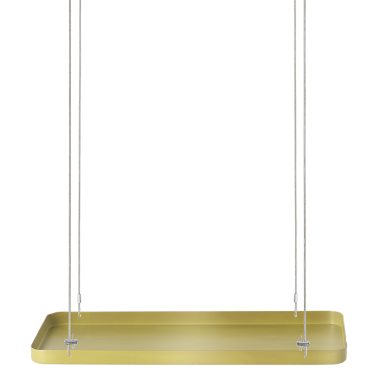 esschert design Rechthoekig gouden plantenplateau S