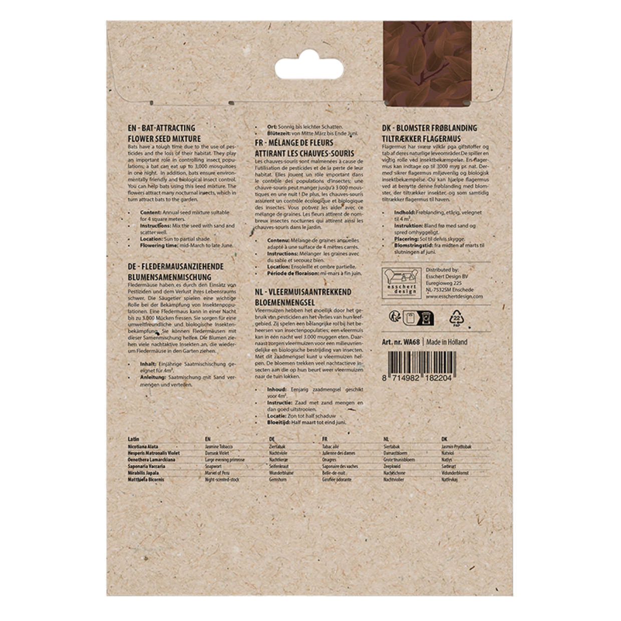 Esschert Design Vleermuisaantrekkend Bloemenmengsel