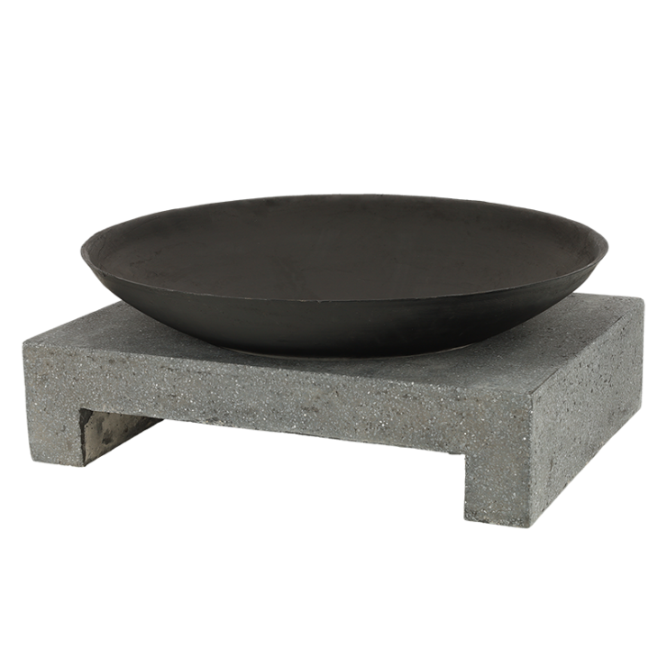 esschert design Vuurschaal granito voet rechthoekig