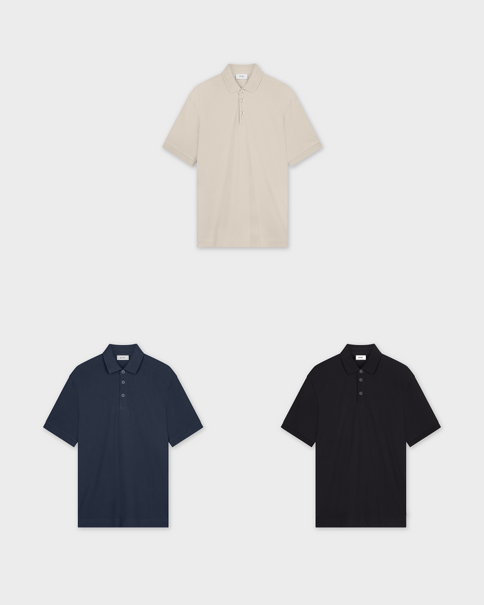 etq amsterdam PO 01 Essence 3-Pack Piqué Knit