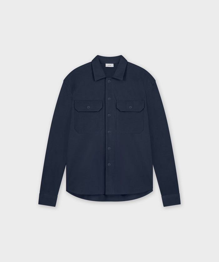 etq amsterdam SH 02 Essence Blueberry Piqué Knit