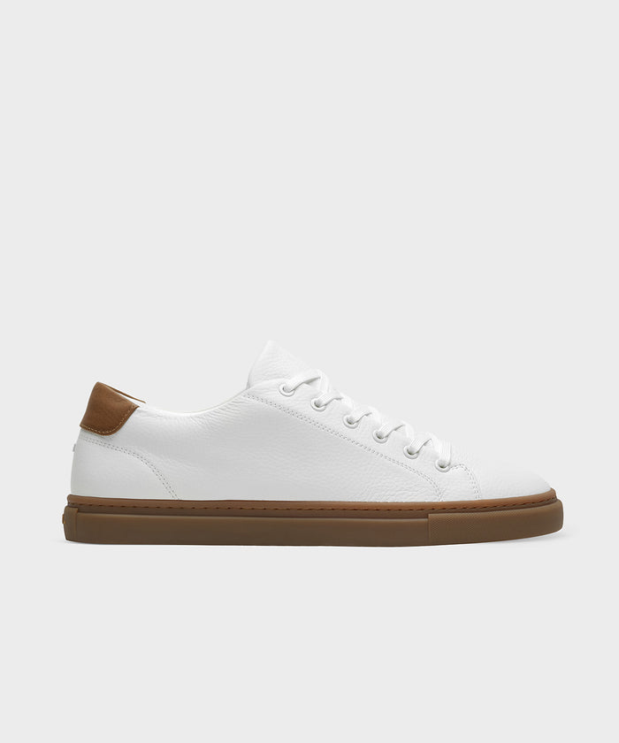 etq amsterdam LT 01 Court Lite Gum Premium Nappa White Premium nappaleer