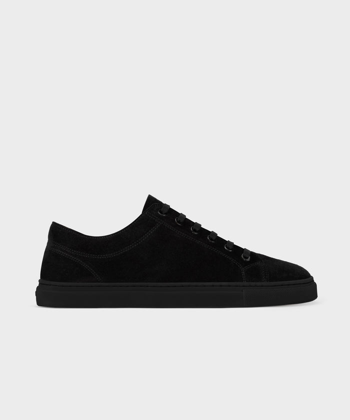 etq amsterdam LT 01 Premium Suede Court All Black Premium Suède