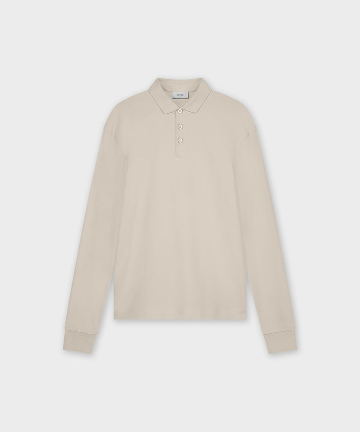 etq amsterdam PO 01 Essence Longsleeve Sand Piqué Knit