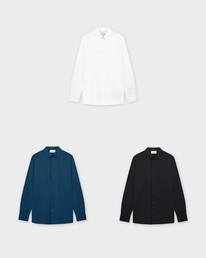 etq amsterdam SH 01 Essence 3-Pack Twill-stof – strijkvrij