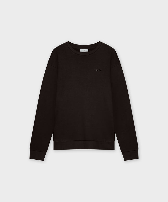 etq amsterdam SW 01 Essence Logo Chocolate Amerikaanse fleece