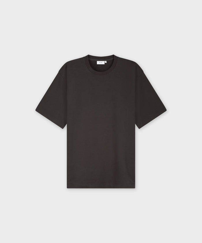 etq amsterdam TS 01 Essence Oversized Heavyweight Chocolate Italiaanse Fleece