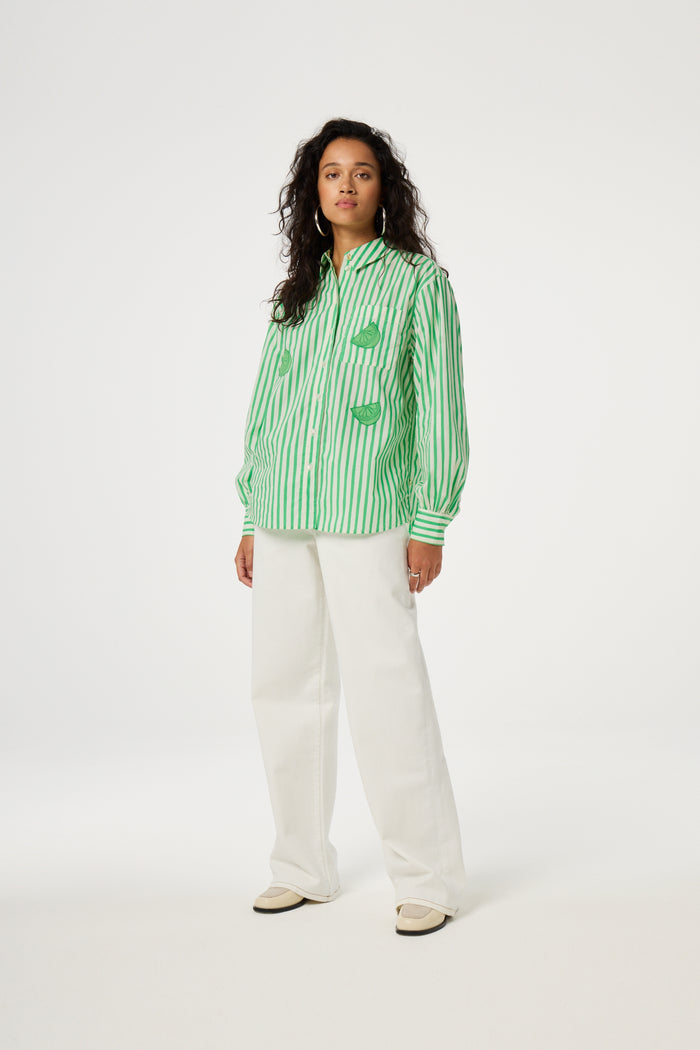 fab by fabienne chapot Alex Blouse Warm White/Green App