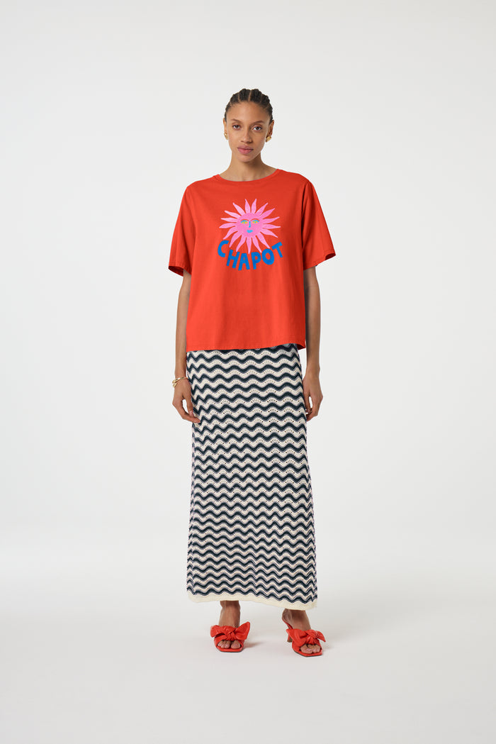 fab by fabienne chapot Fay T-shirt Tangerine