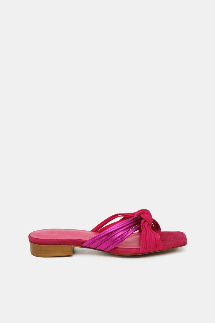 fab by fabienne chapot Momo Sandal Pink Metallic