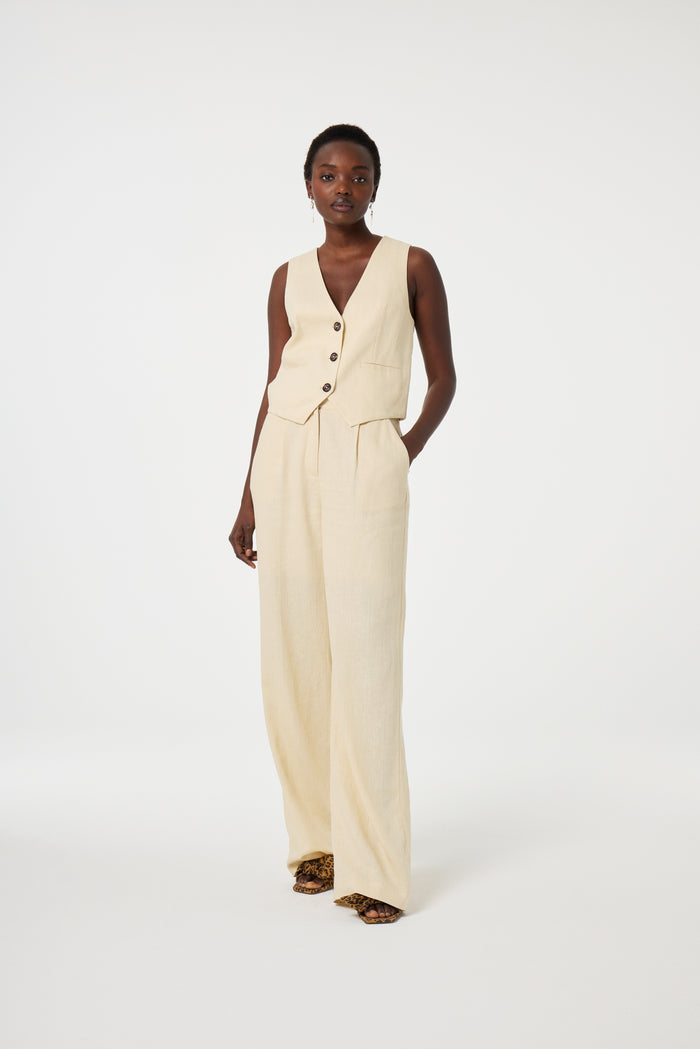 fab by fabienne chapot Nura Pleated Trousers Latte
