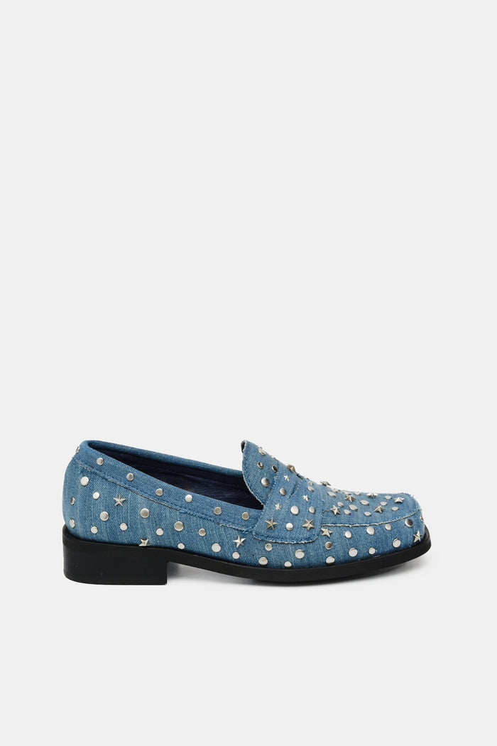 fab by fabienne chapot Pim Studs Loafer Denim