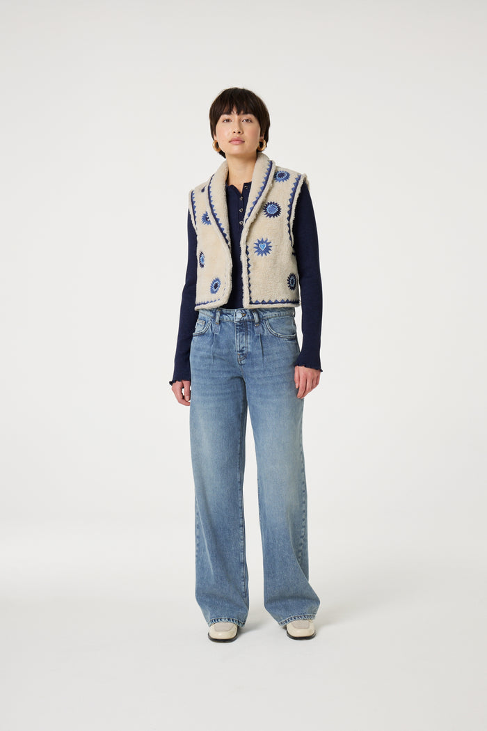 fab by fabienne chapot Sunny Gilet Creme Brulee