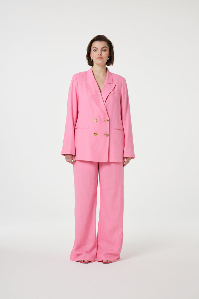 fab by fabienne chapot Nura Pleated Trousers Pink Glow