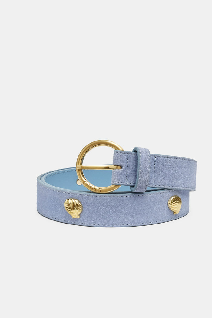 fab by fabienne chapot Studded Shell Belt Pool Blue