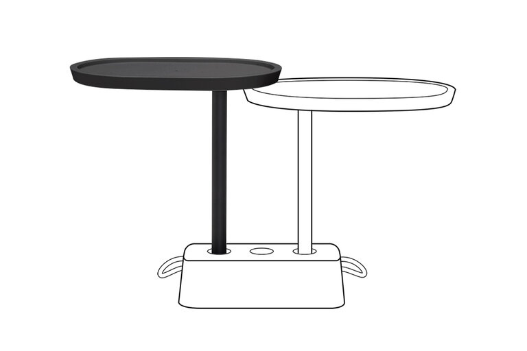 Fatboy Brick's Buddy Een Extra Tafel Voor Brick Table Zwart 56x39x69.05 Cm